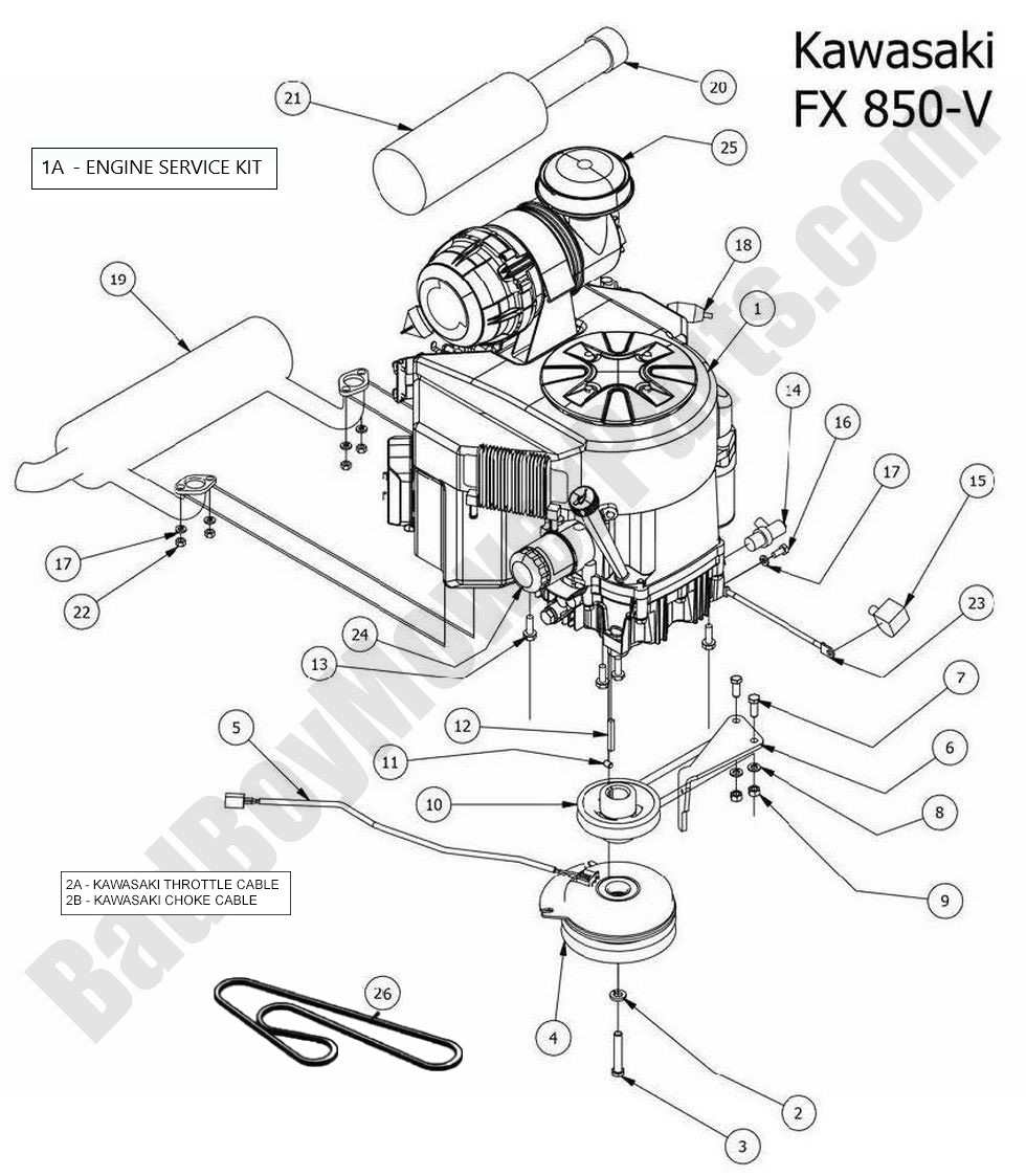 2014 Outlaw XP - Engine - Kawasaki FX850